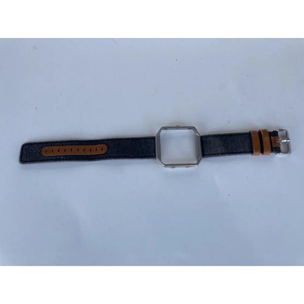 Fitbit Blaze Band Blue Size Large L Activity Tracker Watch Band Wrist Exercise